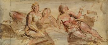 REGINALD MARSH Bathers, Coney Island.